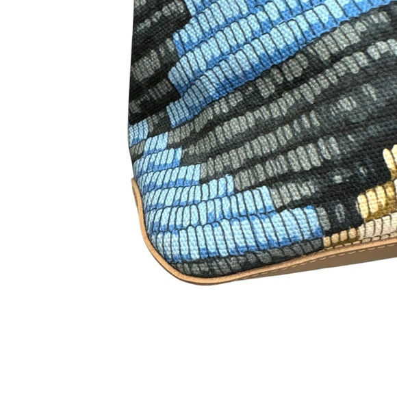 Longchamp Roseau Panier d'Art Tote Red/Ocean - Picture 5 of 11